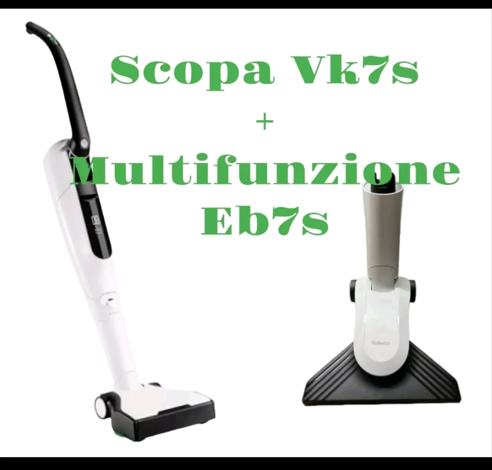 FOLLETTO NUOVO VK7s SENZA FILO COMPLETO DI MULTIFUNZIONE EB7s + HD7
