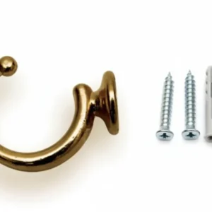 Ganci Raccoglitenda Filo Grandi Bronzo- - Mm.40 - 30 Pezzi