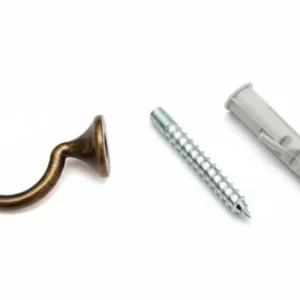 Ganci Raccoglitenda Filo Micro Bronzo- - Mm.29 - 60 Pezzi