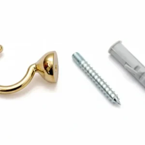 Ganci Raccoglitenda Filo Micro Oro- - Mm.29 - 60 Pezzi