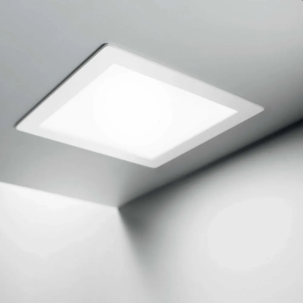 Groove fi 20w square 3000k Faretto incasso LED quadro bianco opaco IP20