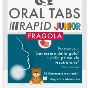 Gse Oral Tabs Rapid Junior Fragola 12 Compresse Masticabili