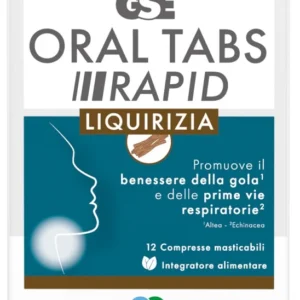 Gse Oral Tabs Rapid Liquirizia 12 Compresse Da 1,5 G