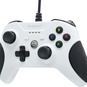 Joystick Joypad Controller Bianco Per Xbox One Con Cavo Filo Usb Compatibile