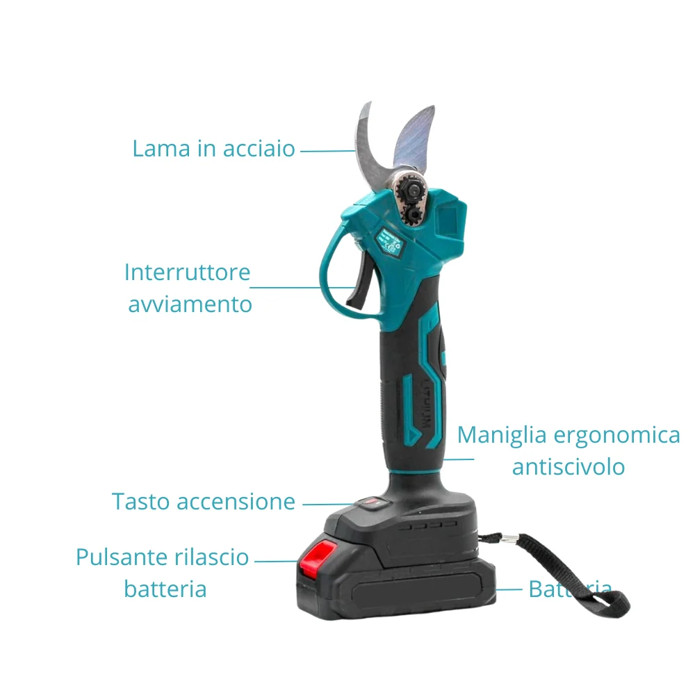 KIT 3 1 DECESPUGLIATORE + MOTOSEGA + FORBICI + 4 BATTERIE 48VF