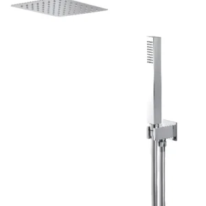 KIT DOCCIA QUADRO CON SOFFIONE 200x200 mm VEMA WELLNESS BRASS OTTONE V08137