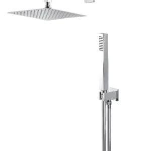 KIT DOCCIA QUADRO CON SOFFIONE 250x250 mm VEMA WELLNESS BRASS OTTONE V08138