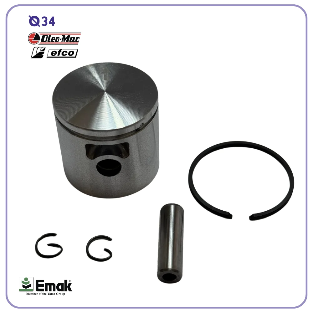 Kit Pistone Ø34 mm per Decespugliatore Oleo Mac Sparta Efco dynamac 25cc (Copia)