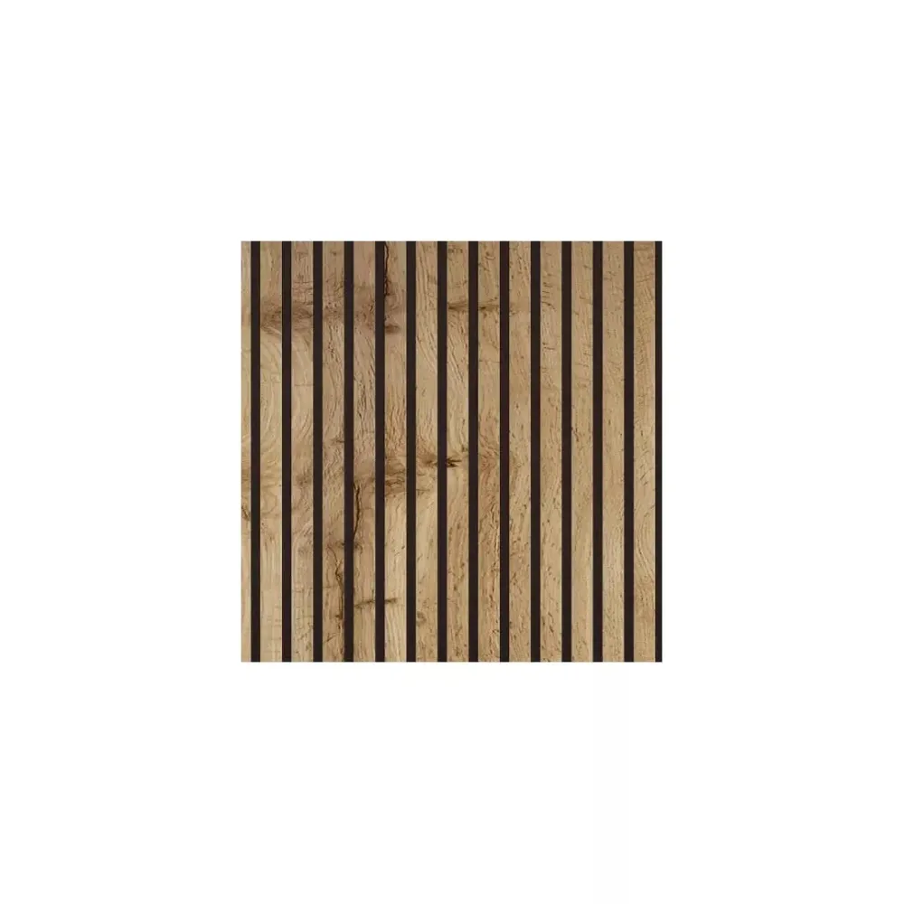 Listelli acustici MDF Noce mis. 60 cm x 60 cm modello QUADRO FLESSIBILE