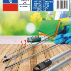 MANICO METALLO PLAST. CM130 25/CT