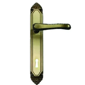 MANIGLIA LAVINIA CON PLACCA OTTONE - quadro maniglia mm.8 - mm.90