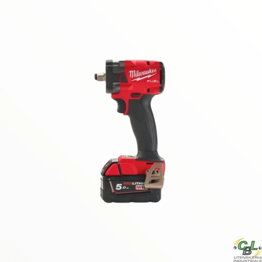 MILWAUKEE AVVITATORE M18 FIW2F12 AD IMPULSI COMPATTO ATTACCO QUADRO 1/2" FEMMINA CON BATTERIE 5.0 AH E VALIGETTA
