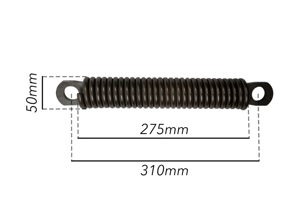 Molla tiller con gancio e filo da 9mm