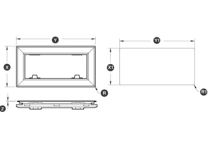 OBLO LEWMAR FILO MODELLO 0 EST.175X322MM INT.156X303MM