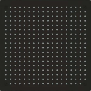Ogomondo Soffione Doccia Soffitto Installazione Da Incasso Quadro NERO
