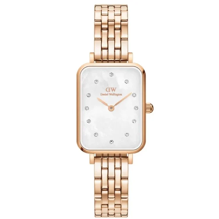 Orologio DW Quadro Lumine 5-Link Melrose DW00100620 donna 20 mm