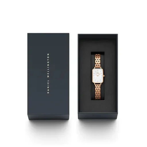 Orologio DW Quadro Lumine 5-Link Melrose DW00100620 donna 20 mm