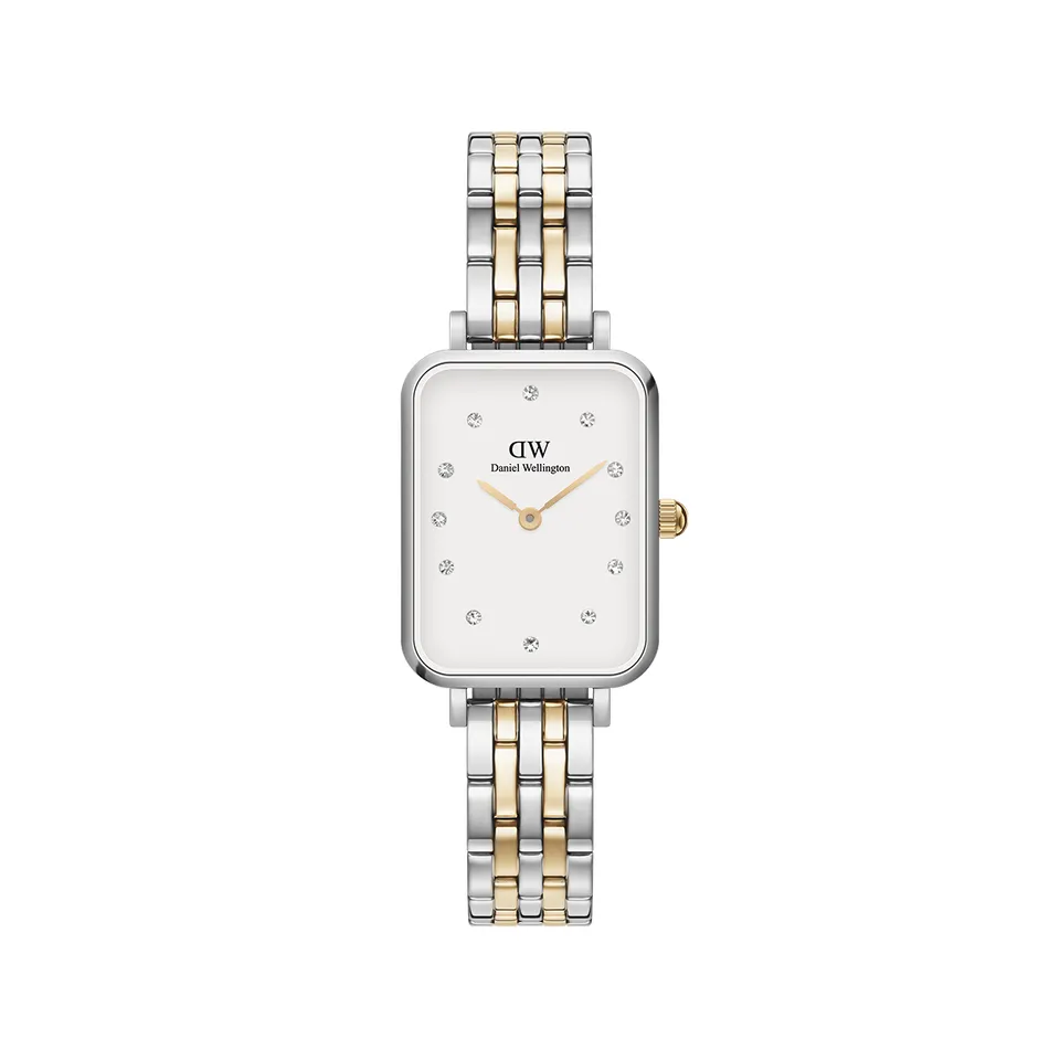Orologio DW Quadro Lumine 5-Link Two-Tone DW00100625 donna 20 mm