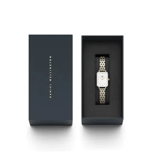 Orologio DW Quadro Lumine 5-Link Two-Tone DW00100625 donna 20 mm