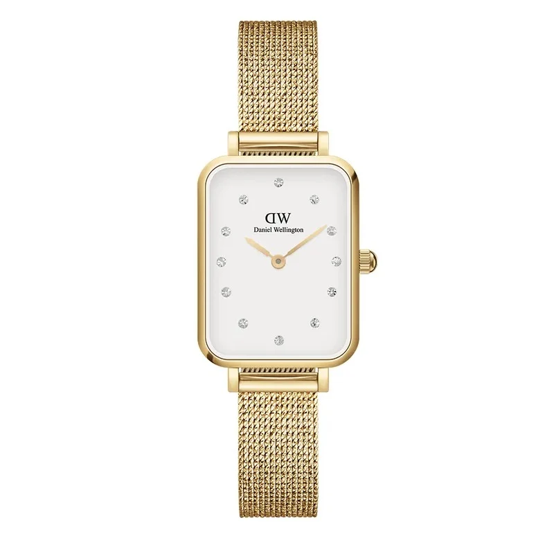 Orologio DW Quadro Lumine Pressed Evergold DW00100599 donna 20x26 mm
