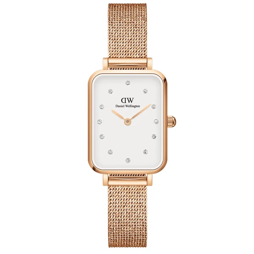 Orologio DW Quadro Lumine Pressed Melrose DW00100527 donna 20x26 mm