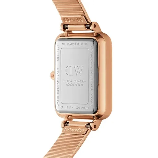 Orologio DW Quadro Lumine Pressed Piano DW00100579 donna 20x26 mm