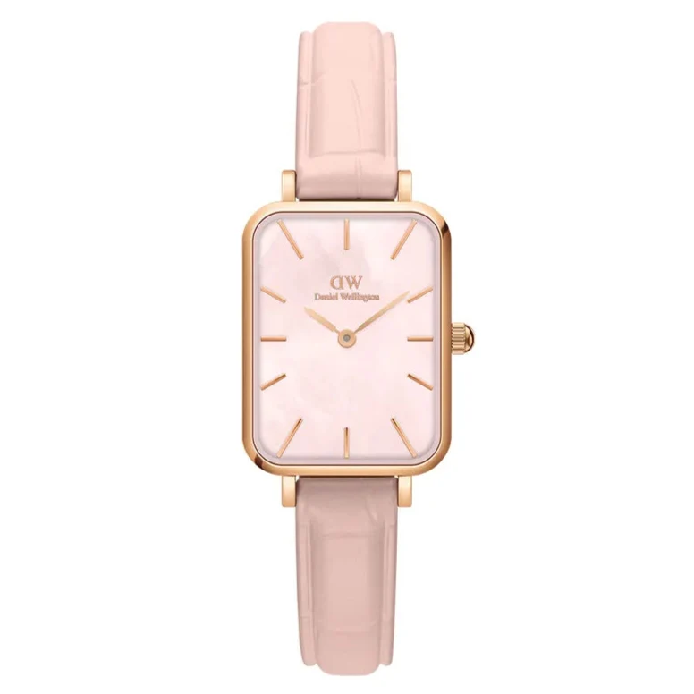 Orologio DW Quadro Pressed Rouge 20x26 mm rosa DW00100508