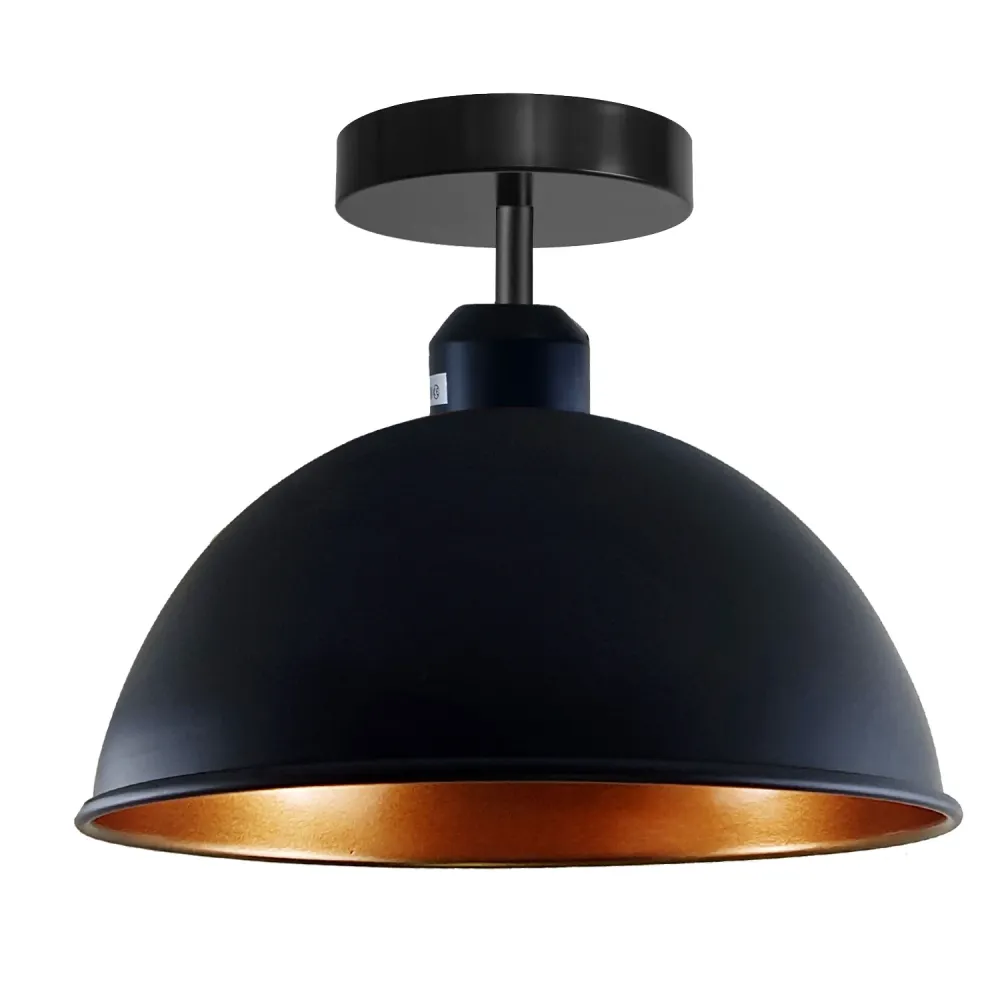 Plafoniera filo nera metallo E27 ~2162