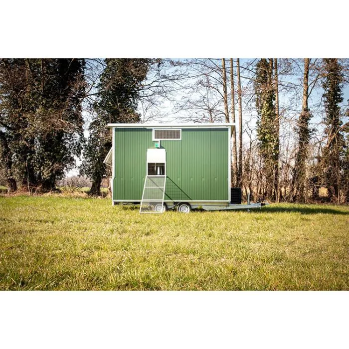 Pollaio Mobile Stradale | 130 Ovaiole Alimentazione filo impianto civile