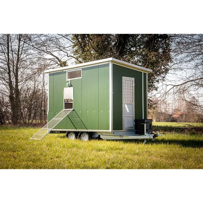 Pollaio Mobile Stradale | 130 Ovaiole Alimentazione filo impianto civile