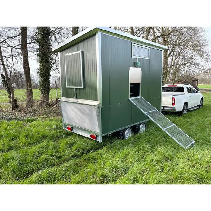 Pollaio Mobile Stradale | 80 Ovaiole Alimentazione filo impianto civile