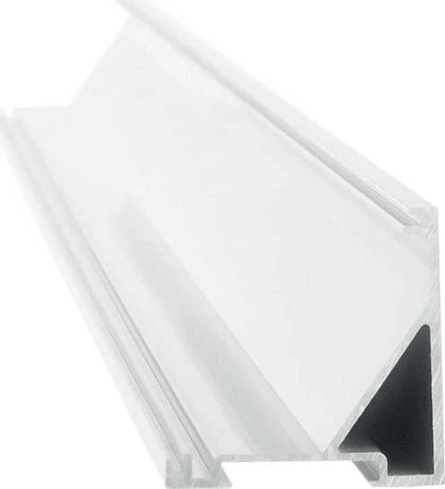 Profilo Ang Quadro Slot Alluminio-Materie Plastiche Cromo 200Cm D16X18