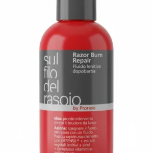 Proraso Razor Burn Repair 100ml – Fluido Dopobarba Lenitivo "Sul Filo del Rasoio" – SOS Anti-Bruciore con Defensil®