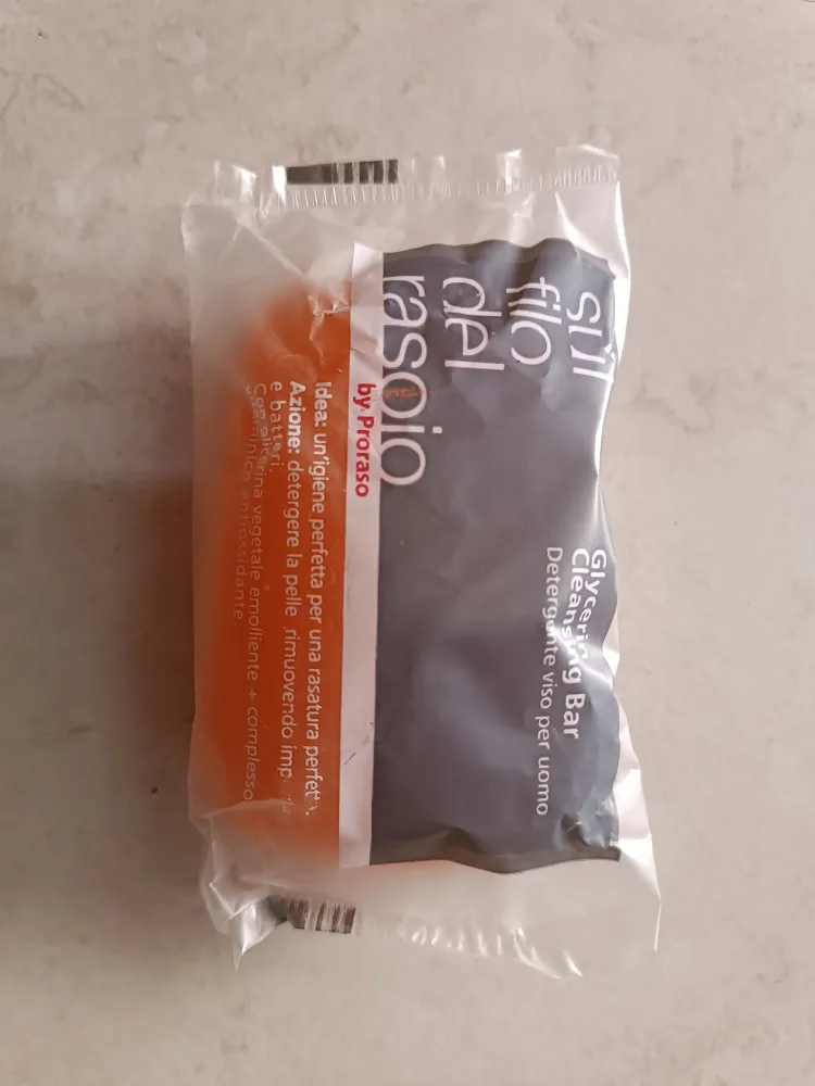 Proraso Saponetta Detergente Viso Uomo 100g (o formato standard) | Sul Filo del Rasoio Glycerin Cleansing Bar, Pulizia Del...