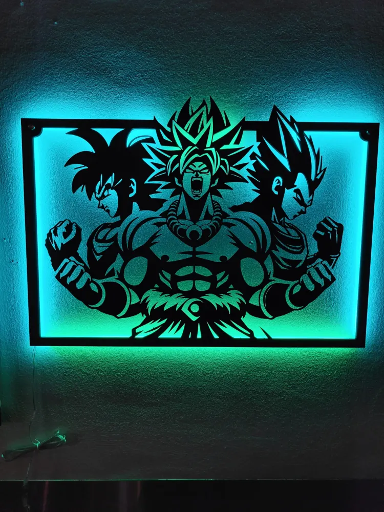 QUADRO ANIME LED - DRAGON BALL UI