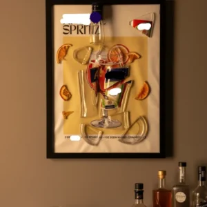 Quadro "Aperol Spritz" - Arredo Design Artigianale Aperitivo Italiano
