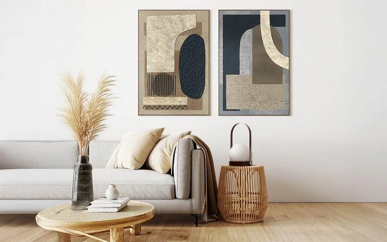 QUADRO ASTRATTO TONI DEL BLU