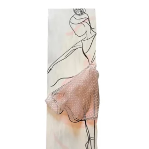 Quadro ballerina legno