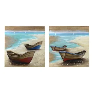 Quadro barche 80x80x3cm 4611690000