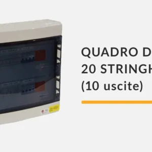 Quadro di campo DC - 20 stringhe 1000V (10 uscite) - con bobine di sgancio