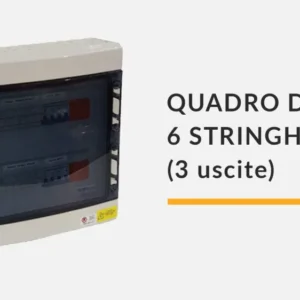 Quadro di campo DC - 6 stringhe 1000V (3 uscite) - con bobine di sgancio