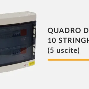 Quadro di campo DC - 10 stringhe 1000V (5 uscite) senza bobina di sgancio