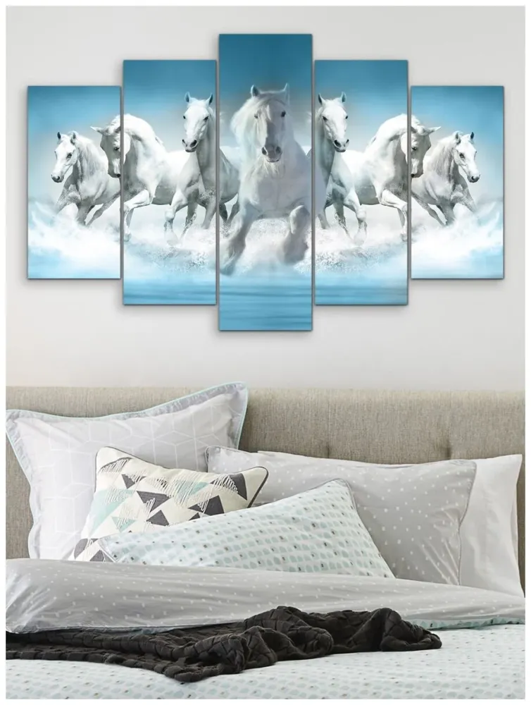 Quadro composto " Seven horses"