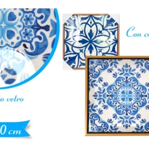 Quadro con cornice effetto vetro 30x30cm