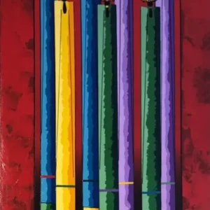Quadro con donne Masai colorato