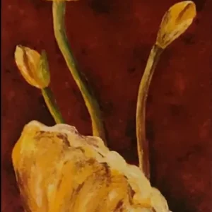 Quadro con fiori gialli