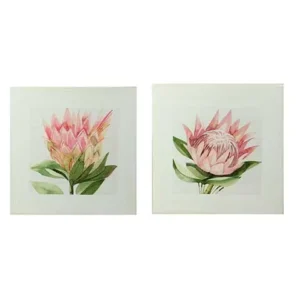 Quadro con rosa verde 30x30x2cm 4613390000