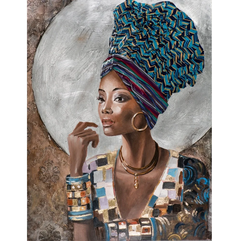 Quadro "Donna Decor con Turbante" 115x150 cm Imageland
