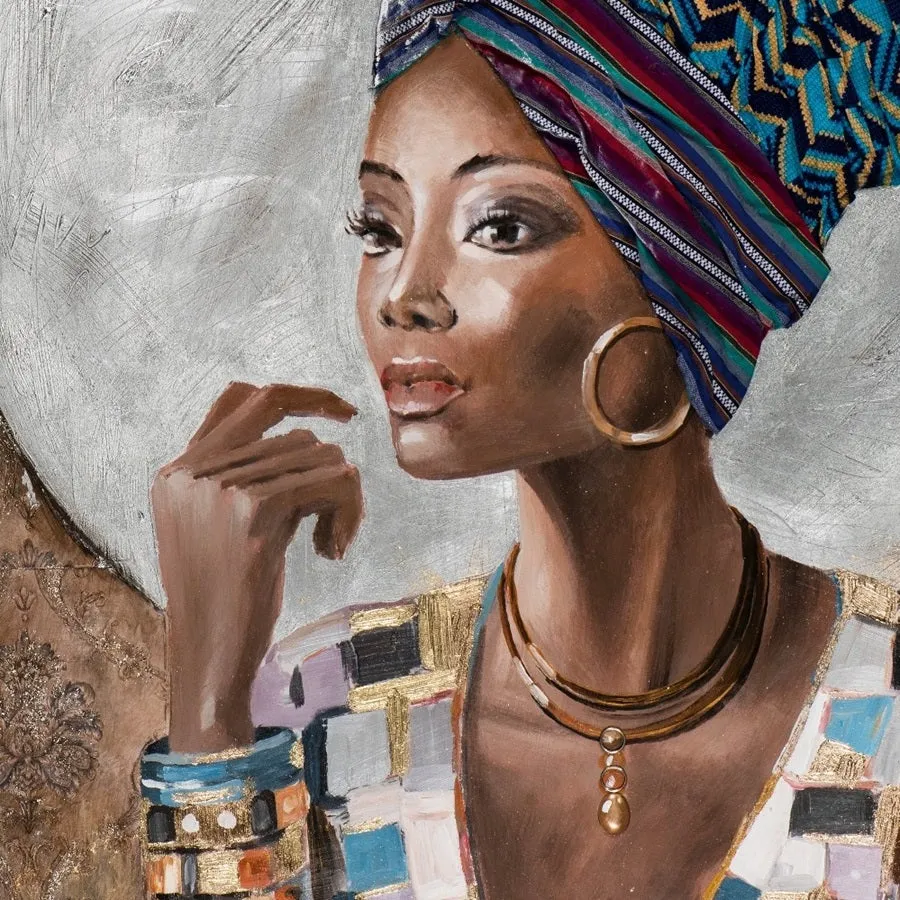 Quadro "Donna Decor con Turbante" 115x150 cm Imageland