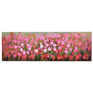 Quadro fiori rosa 50x150x3 54614080000